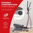 thumbnail image 2 of Sunny Health & Fitness Performance Compact Elliptical Machine with 8-Level Adjustable Resistance, Pulse Sensor & Exclusive SunnyFit App Enhanced Bluetooth Connectivity, 2 of 6