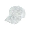 thumbnail image 1 of Top Headwear Pearl Rhinestone Bling Baseball Cap - White, 1 of 1