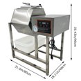 thumbnail image 2 of 45L Meat Vegetable Tumbler Marinator Stainless Steel Meat Curing Tumbling Machine with Vacuum Pump, 2 of 16