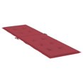 thumbnail image 2 of vidaXL Coussin de Chaise Longue Rouge Vin (75+105)x50x4 cm, 2 of 5