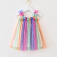 thumbnail image 2 of Robes d'Été pour Filles Robe Tutu Sans Manches pour Filles Jolies Robes Robe en Tulle pour Filles 5-6 Ans, 2 of 5