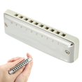 thumbnail image 1 of Peahefy Blues Harmonica, A Key Harmonica, For Gift Colorful Beginners Gifts Music Lover, 1 of 8