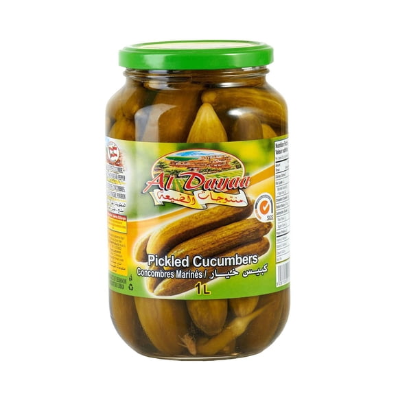 Al Dayaa Pickled Cucumbers 1L Jar