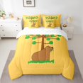 thumbnail image 2 of YST Ensemble Douillette 7 Pcs Dessin Animé 3D Capybara Lit en Sac, Grand Lit, 2 of 5