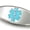 Aqua, variant on MedicEngraved Surgical 316L Stainless Steel Medical ID 7mm Curb Link Bracelet with Enamel Medical Tag - Medical Engraving Included