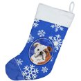 thumbnail image 2 of Carolines Treasures CK3953CS Winter Snowflakes English Bulldog Christmas Stocking, 2 of 2