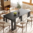thumbnail image 2 of HOMCOM Foldable Table, Extendable Dining Table Seats up to 6 People, 2 of 10