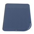 thumbnail image 4 of Heat Insulation Silicone Mat, Larger Size Anti Skid Professional Corrugated Pattern Heat Resistant Silicone Mat  For Curling Stick Blue,Green,Grey, 4 of 8