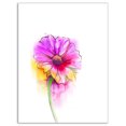 thumbnail image 2 of Purple Yellow Gerbera Flower - Large Flower Canvas Wall Art, 2 of 3