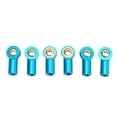 thumbnail image 2 of M3 Tie Rod End Ball Joint, Lightweight Aluminum Alloy M3 Link Rod End Ball Head Fine Workmanship 6Pcs  for RC Modification Blue,Purple, 2 of 7