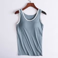 thumbnail image 2 of Timegard Débardeurs d'Été pour Femmes avec Soutien-Gorge Intégré Col Rond Débardeurs Confortables Vêtements de Détente Sans Manches Pjs, 2 of 6