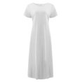 thumbnail image 4 of Robe Midi Décontractée à Manches Courtes et Manches Courtes pour Femme avec Poches, 4 of 5