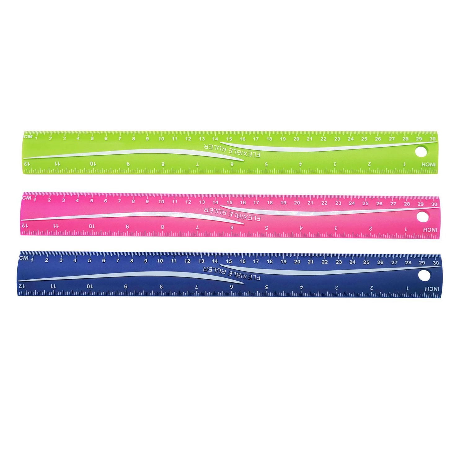Pen+Gear Ultimate flexi Ruler 12 pouces - idéal pour l’école et le bureau