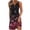 C Multicolor, variant on Lolmot Casual Dress for Women Ladies' Loose Casual Fashionable Retro Printed Sleeveless V-Neck Dress Short Sleeveless V-Neck Dress Sleeveless Dress for Women