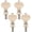 Blanc, variante sur SHISUYAN 4 Pcs Pinces de Réglage pour Clés Tuners Ensemble de Têtes pour Ukulélé Pièces de Tuners à Friction Blanc avec Bouton en Plastique (Blanc Chrome)