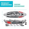 thumbnail image 3 of Intex Dakota K2 Kayak Gonflable en Vinyle pour 2 Personnes et Trousse d'Accessoires avec Rames et Pompe, 3 of 15