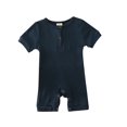 thumbnail image 1 of TBWNWG Girls Jumpsuit,Babys Girls Boys Summer Casual Solid Color Jumpsuit Knitted Ribbed Pattern Rompers Girls Rompers Size 7-8 Size 3-6 Months, 1 of 5