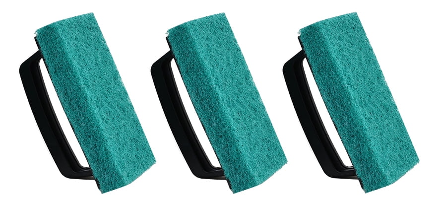 24Pcs. Home High Quality All-Purpose Non-Scratch Cleaning Scrub Brush Pad Come With Handle. This Cleaning Scrub Brush Perfect For Your Bathroom, Kitchen and Laundry Room Use For All-Purpose Scrubbing