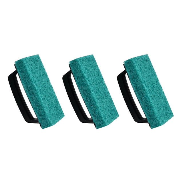 24Pcs. Home High Quality All-Purpose Non-Scratch Cleaning Scrub Brush Pad Come With Handle. This Cleaning Scrub Brush Perfect For Your Bathroom, Kitchen and Laundry Room Use For All-Purpose Scrubbing