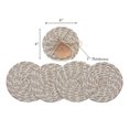 thumbnail image 2 of 4 PC Round Wave Braided Coaster, 2 of 4