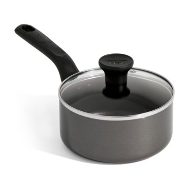 T-fal Easy Care Antiadhésif, Casserole de 1,5 pte / 16 cm, Antiadhésif ProGlide, avec Technologie Thermo-Spot®, Va au Four et au Lave-Vaisselle, Noir