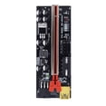 thumbnail image 2 of tredstone 5x USB 3 Riser Board VER009S GOLD PCI-E 1x to 16x Powered 60cm PCIe Extender Red Slot+Black Wire 1Set, 2 of 6