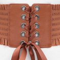thumbnail image 3 of fastboy Ceinture Charme pour Femmes Grand sous-Poitrine Cosplay Taille Haute Nœud Extensible Brun Clair Type A 1ensemble, 3 of 3