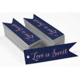 thumbnail image 2 of Inkdotpot Real Rose Gold Foil Love Is Sweet Wedding Tags Favor Hang Paper Tags 100 Pieces, 2 of 6