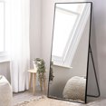 thumbnail image 2 of NeuType Pleine Longueur Miroir Plancher Rectangle Noir 65"x22", 2 of 9
