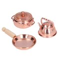 thumbnail image 3 of Accessoire de Maison de Poupée, Simulation en Métal 3 Pcs 1:12 Petit Pot de Maison de Poupée pour Accessoire de Poupée, 3 of 8