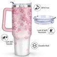 thumbnail image 2 of Gobelet 40 Oz avec Poignée et Paille Isolé Double Paroi en Acier Inoxydable Tasse de Voyage Boîte Cadeau Gobelet Réutilisable Tasse de Café de Voyage pour Bureau Tasse de Bière Isolée Portable pour Boissons Chaudes et Froides, 2 of 5