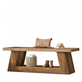 thumbnail image 5 of Fnova 63 Inch Modern Wooden Entryway Bench, Narrow Storage Bench with Open Shelf for Living Room Bedroom Hallway Entryway, 5 of 5
