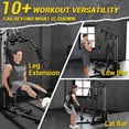 thumbnail image 2 of Multi-Function Home Gym System – 100LBS Weight Stack – Multifunctional Strength Training Machine – Chest Press, Lat Pulldown, Leg Extension – Full Body Fitness Equipment for Home or Garage, 2 of 8
