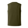 thumbnail image 4 of Styesk Tank Tops Men Men's Fashion Drawstring Color Cotton And Linen Sleeveless T-shirt Tops, 4 of 5