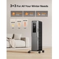 thumbnail image 2 of Pelonis 1500W Electric 3-Setting Oil Filled Radiator Heater, 2 of 9