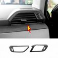 thumbnail image 1 of for Audi Q3 2019 - 2023 Carbon Fiber ABS Interior L&R Air Vent Socket Cover Trim -, 1 of 4