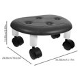 thumbnail image 2 of FUTUREORYY Portable Low Stool with Wheels Pulley Wheel Stool Rotatable 1Set, 2 of 8