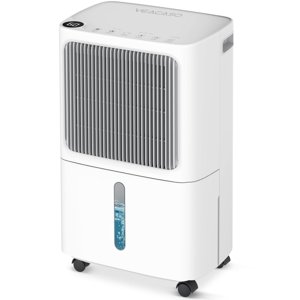 2500 Déshumidificateur Ft pour le sous-sol avec tuyau de drainage Max 34 Pintes déshumidificateurs pour la salle de bains grande chambre à coucher trois modes intelligent contrôle de l'humidité vêtements secs 24HR Minuterie