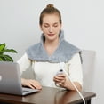 thumbnail image 1 of Bingirl Electric Weighted Heating Pad - 22x19 Inch, Fast Heating for Neck and Shoulder Pain Relief and Deep Pressure Therapy, 1 of 8