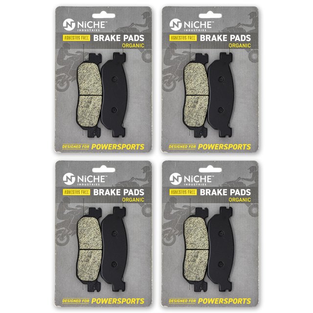 Niche Front Brake Pad Set for Yamaha TW200 Organic Motorcycle 4 Pack 519-KPA2686D