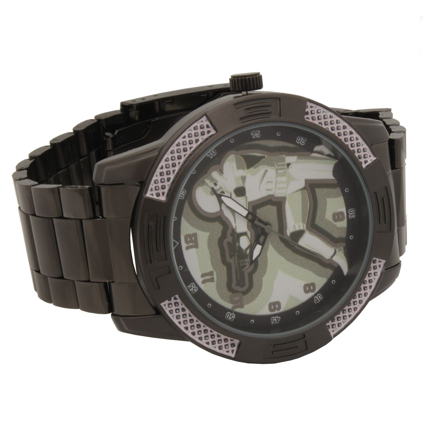 Adult Spiderman Black Metal Bracelet Watch