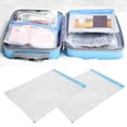 thumbnail image 1 of Keenso Sac sous Vide de Voyage, 2 Pcs Sac de Rangement sous Vide Gain de Place Compressé Scellé Sac de Voyage avec Entrée d'Air Filetée 3,5 cm, Sac de Rangement Compressé, 1 of 7