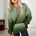 thumbnail image 4 of MIASHUI Girls Sweatshirt Tops Gradient Long Sleeve Oversized Hoodies Pullover,Dark Green,10-11 Years, 4 of 7