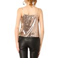 thumbnail image 3 of INSPIRE CHIC Camisole Courte à Paillettes pour Femme à Bretelles Spaghetti, 3 of 7