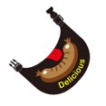 thumbnail image 3 of Pet Dogs Saliva Towel Delicious Sausage Pattern Bandana BibsFunny Photography Props Gift For Cats Dogs, 3 of 9