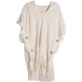 thumbnail image 1 of LinYooLi Wrap Shawl Poncho Cape for Women Oversized Solid Color Hooded Pashmina with Tassels Cold Weather, 1 of 5