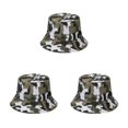 thumbnail image 3 of Thinsony Polyester Breathable Fisherman Cap For Sun Protection And Comfort Sunscreen Fisherman Cap Hat Summer disruptive pattern2 58cm 3Set, 3 of 6