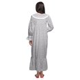 thumbnail image 4 of Moomaya Chemise de Nuit Maxi Boutonnée à Manches Longues Imprimée en Coton pour Femmes, 4 of 5