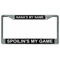 thumbnail image 2 of Nana's My Name Spoilin's My Game Chrome License Plate Frame, 2 of 2