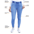 thumbnail image 3 of Adar Pro Pantalon de Jogging de Yoga Ultime pour Femmes, Noir, 4, 3 of 7